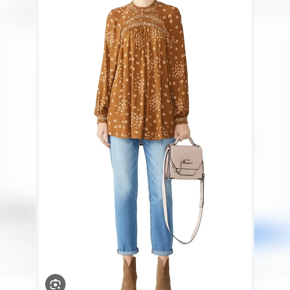 Free People Flowers In Her Hair Boho Tunic Size Small - Picture 5 of 16